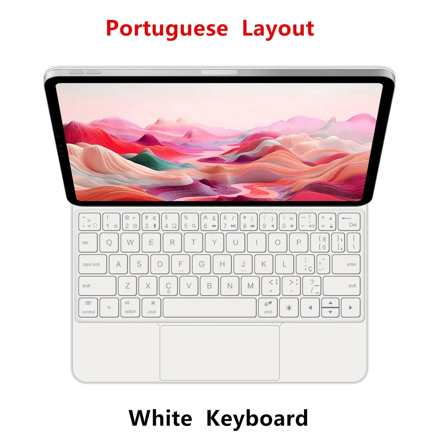 Clavier Bluetooth rétroéclairé pour iPad A16 11e / iPad 10e génération – housse magnétique intelligente 2025