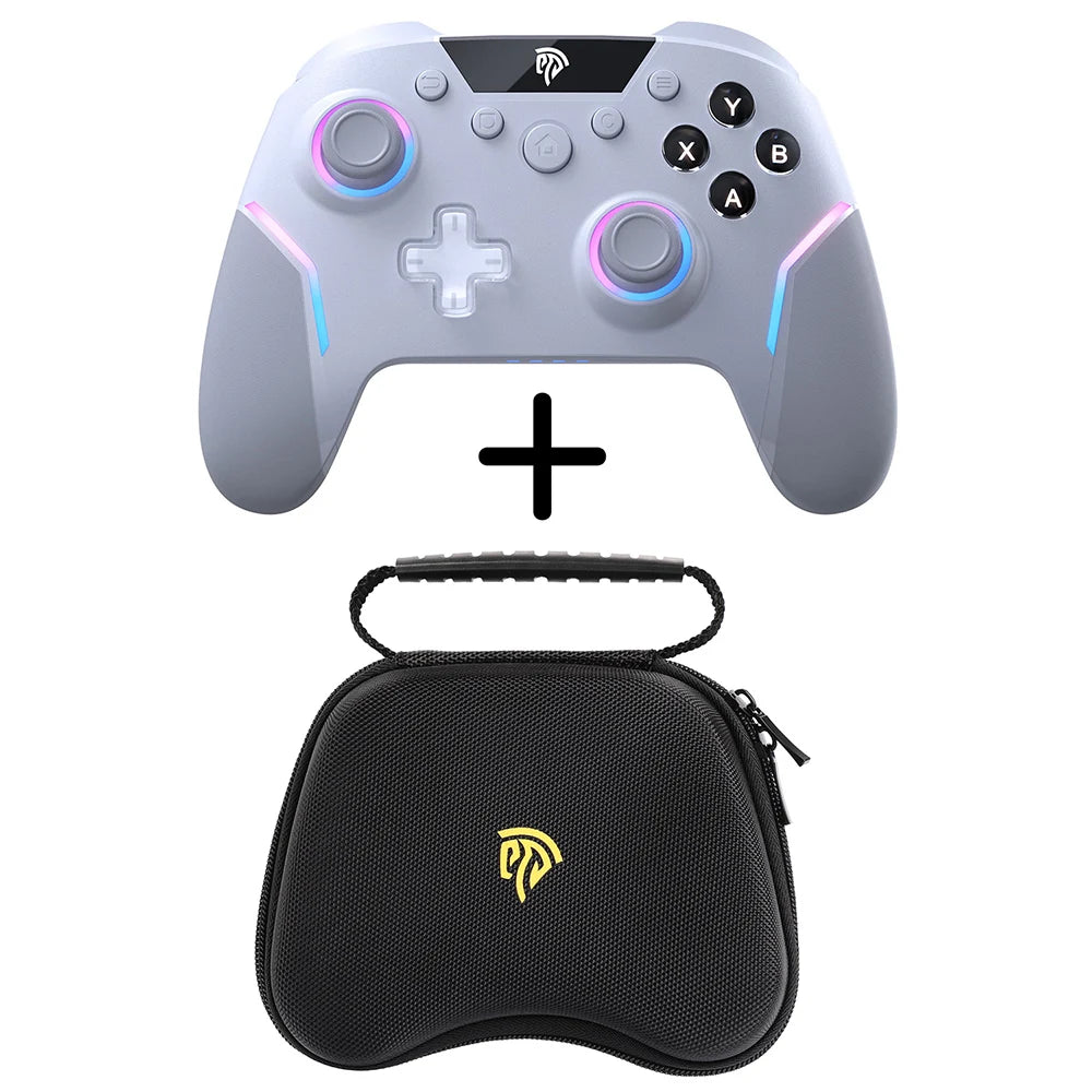 Manette sans fil EasySMX X20 – Compatible PC, Switch, TV, téléphone, laptop – Joysticks Hall, gâchettes micro, effets RGB