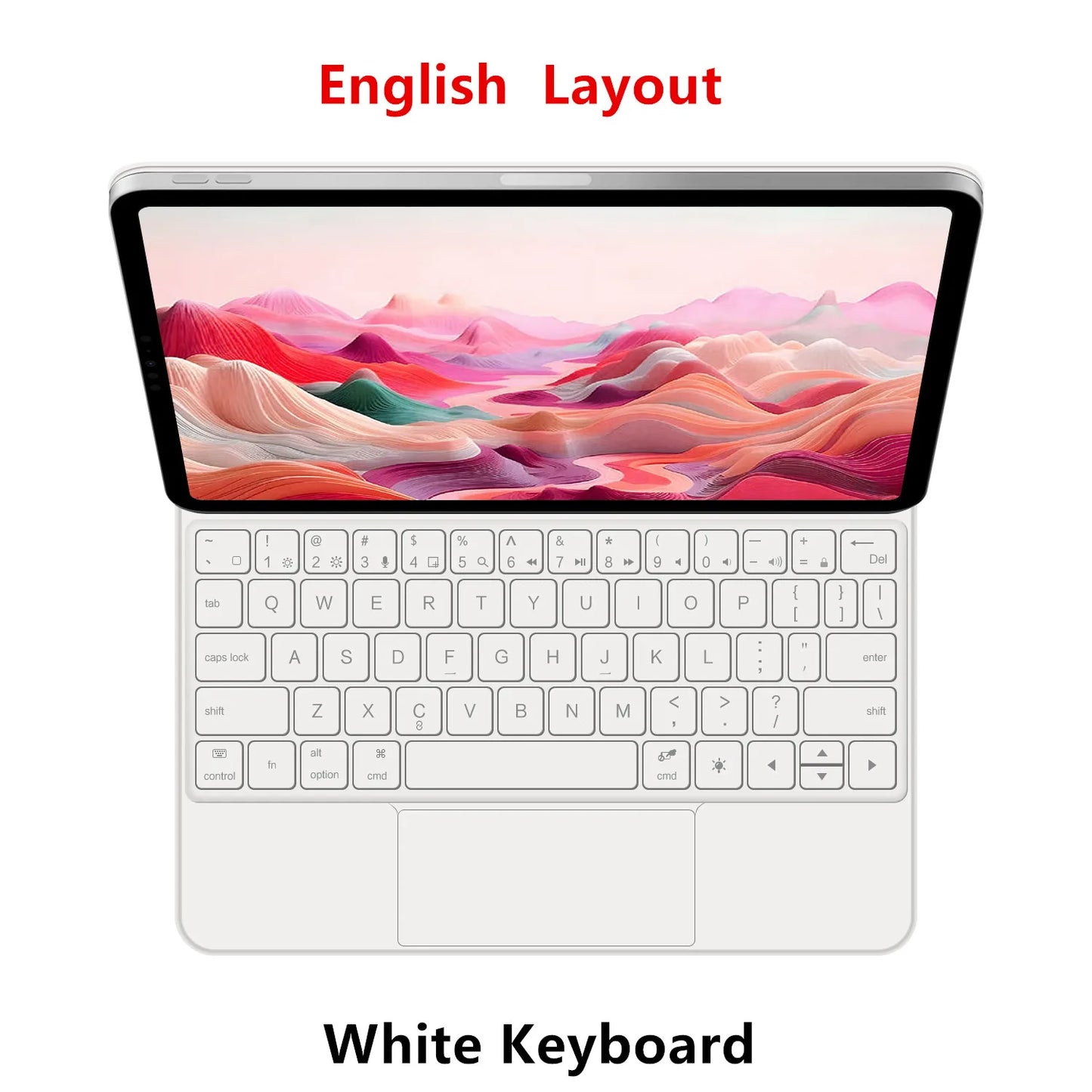 Clavier Bluetooth rétroéclairé pour iPad A16 11e / iPad 10e génération – housse magnétique intelligente 2025