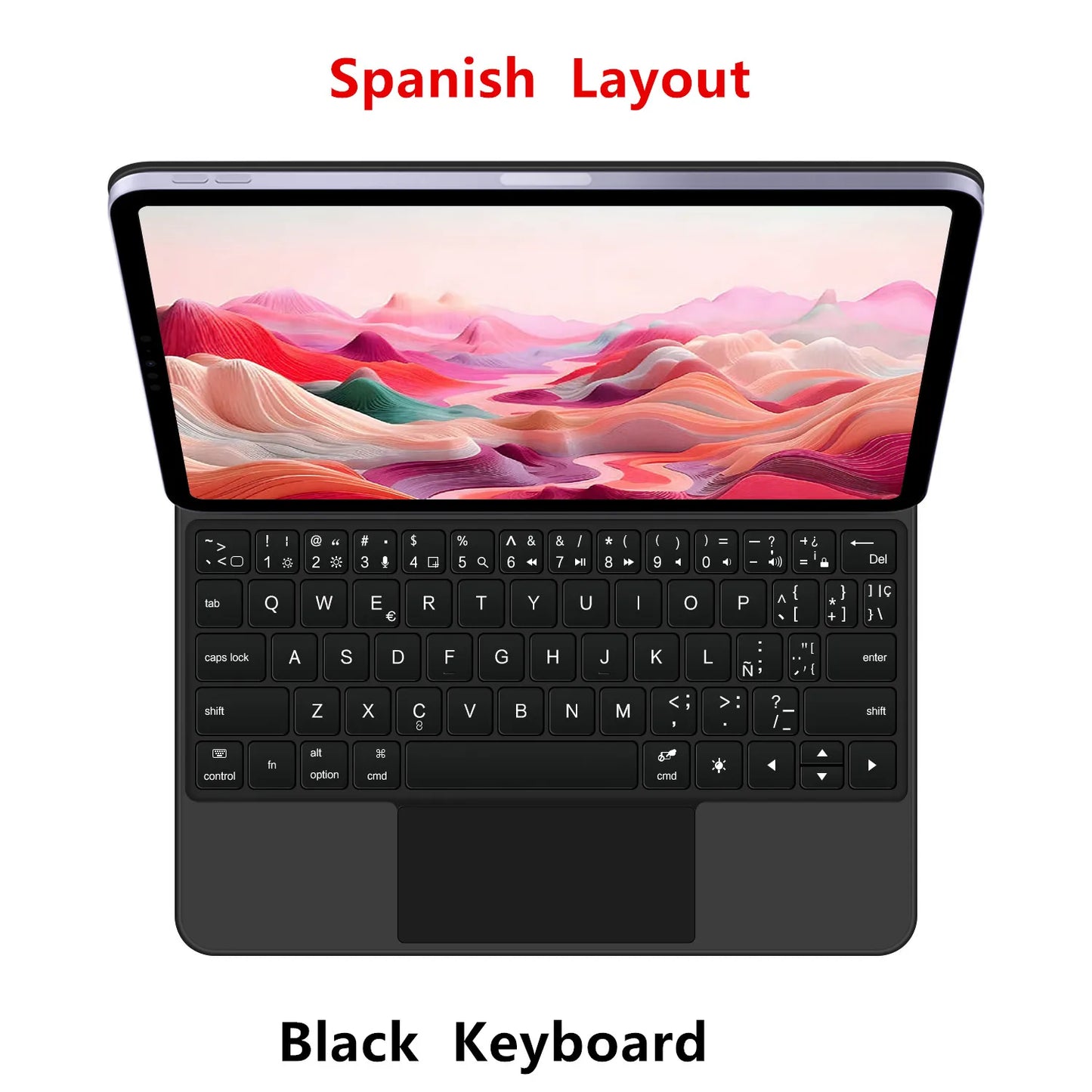 Clavier Bluetooth rétroéclairé pour iPad A16 11e / iPad 10e génération – housse magnétique intelligente 2025