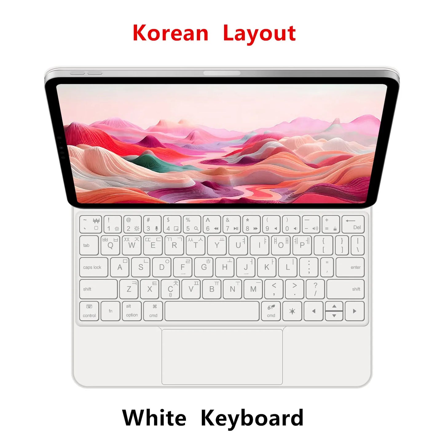 Clavier Bluetooth rétroéclairé pour iPad A16 11e / iPad 10e génération – housse magnétique intelligente 2025