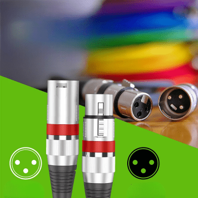 Cable XLR Male Femelle - MicrophoneExtensionCable™ - Rouge - Coin Numérique