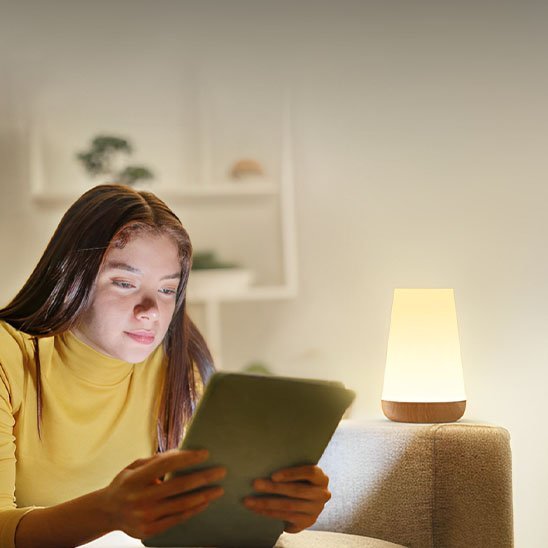 Lampe de chevet tactile | Ambiance+ - Coin Numérique