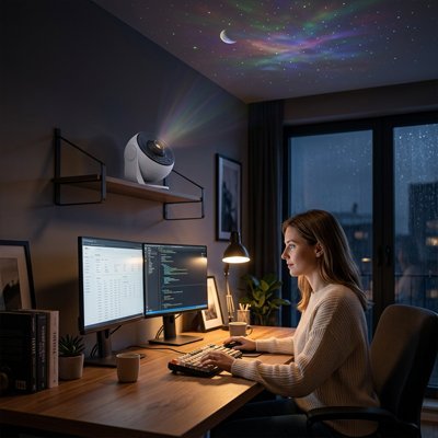 Projecteur galaxie | Étoilé Relaxant - Coin Numérique