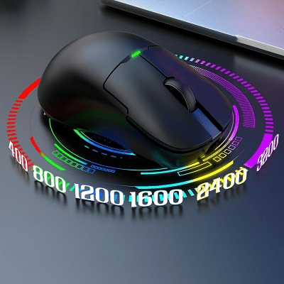 Souris Gamer Sans Fil - WirelessGamerMouse™ - Noir - Coin Numérique