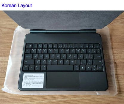 Clavier Bluetooth rétroéclairé pour iPad A16 11e / iPad 10e génération – housse magnétique intelligente 2025