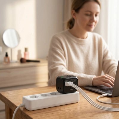 Adaptateur prise universel | Voyage 150 pays - Coin Numérique