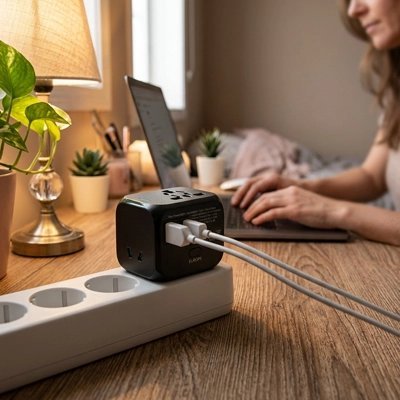 Adaptateur prise universel | Voyage 150 pays - Coin Numérique