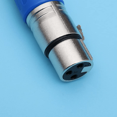 Cable XLR Male Femelle - MicrophoneExtensionCable™ - Bleu - Coin Numérique
