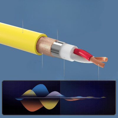 Cable XLR Male Femelle - MicrophoneExtensionCable™ - Jaune - Coin Numérique