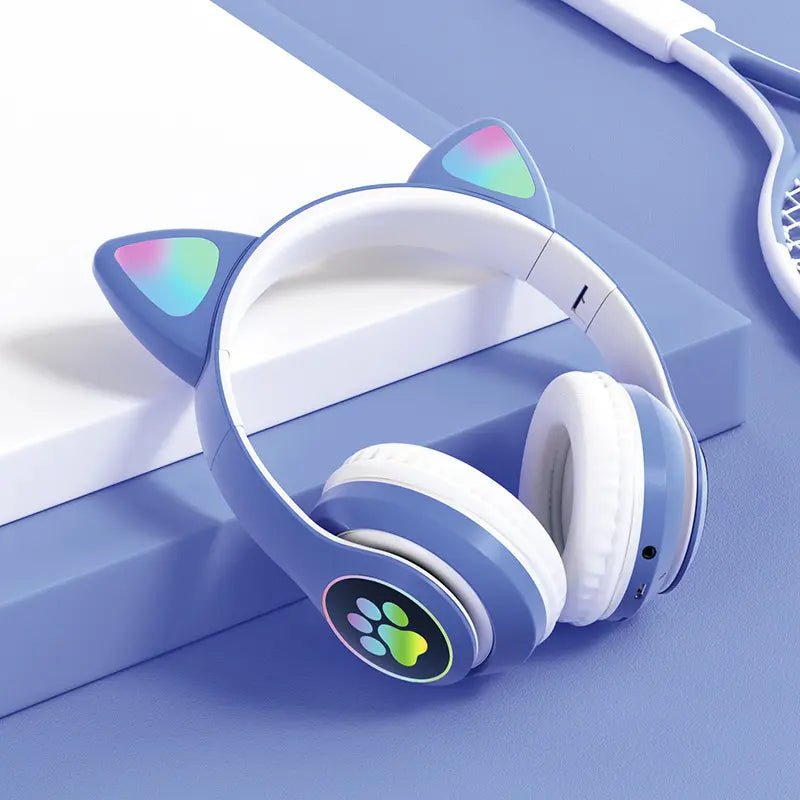 Casque Bluetooth - MeowTune™ - Bleu - Coin Numérique