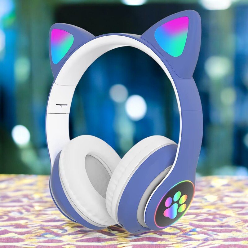 Casque Bluetooth - MeowTune™ - Bleu - Coin Numérique