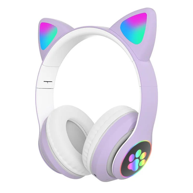 Casque Bluetooth - MeowTune™ - Mauve - Coin Numérique