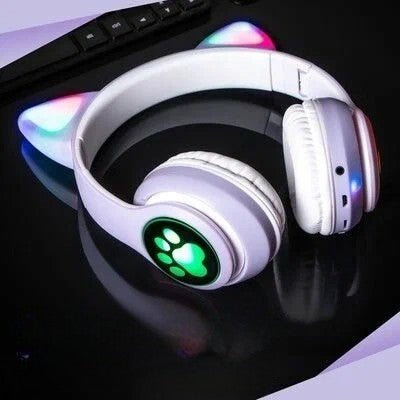 Casque Bluetooth - MeowTune™ - Mauve - Coin Numérique