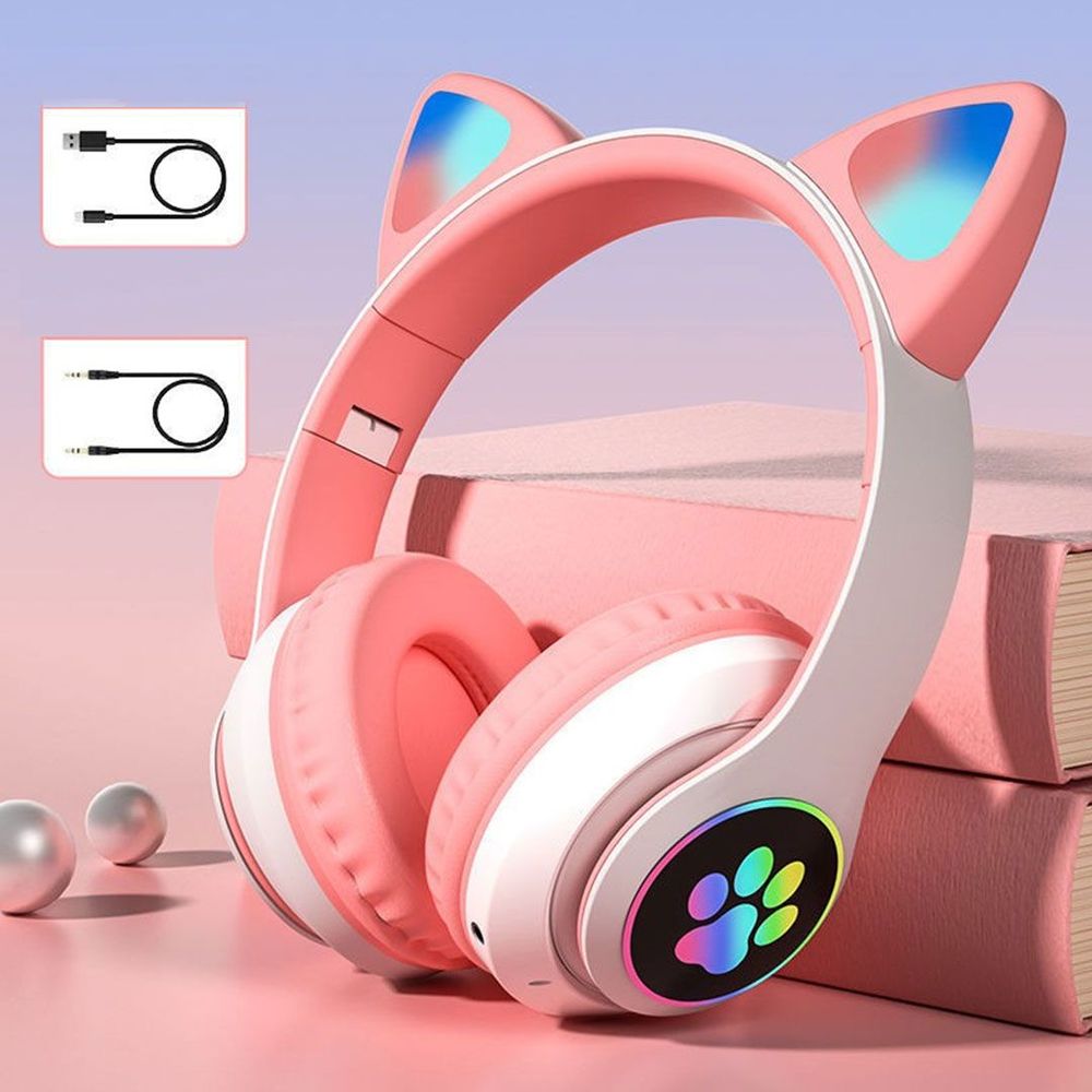 Casque Bluetooth - MeowTune™ - Rose - Coin Numérique