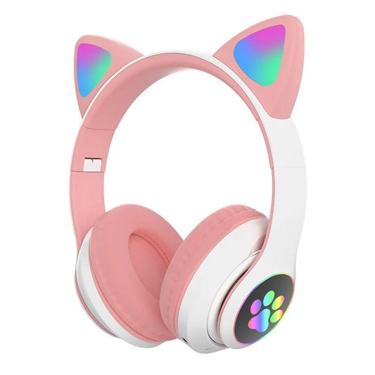 Casque Bluetooth - MeowTune™ - Rose - Coin Numérique