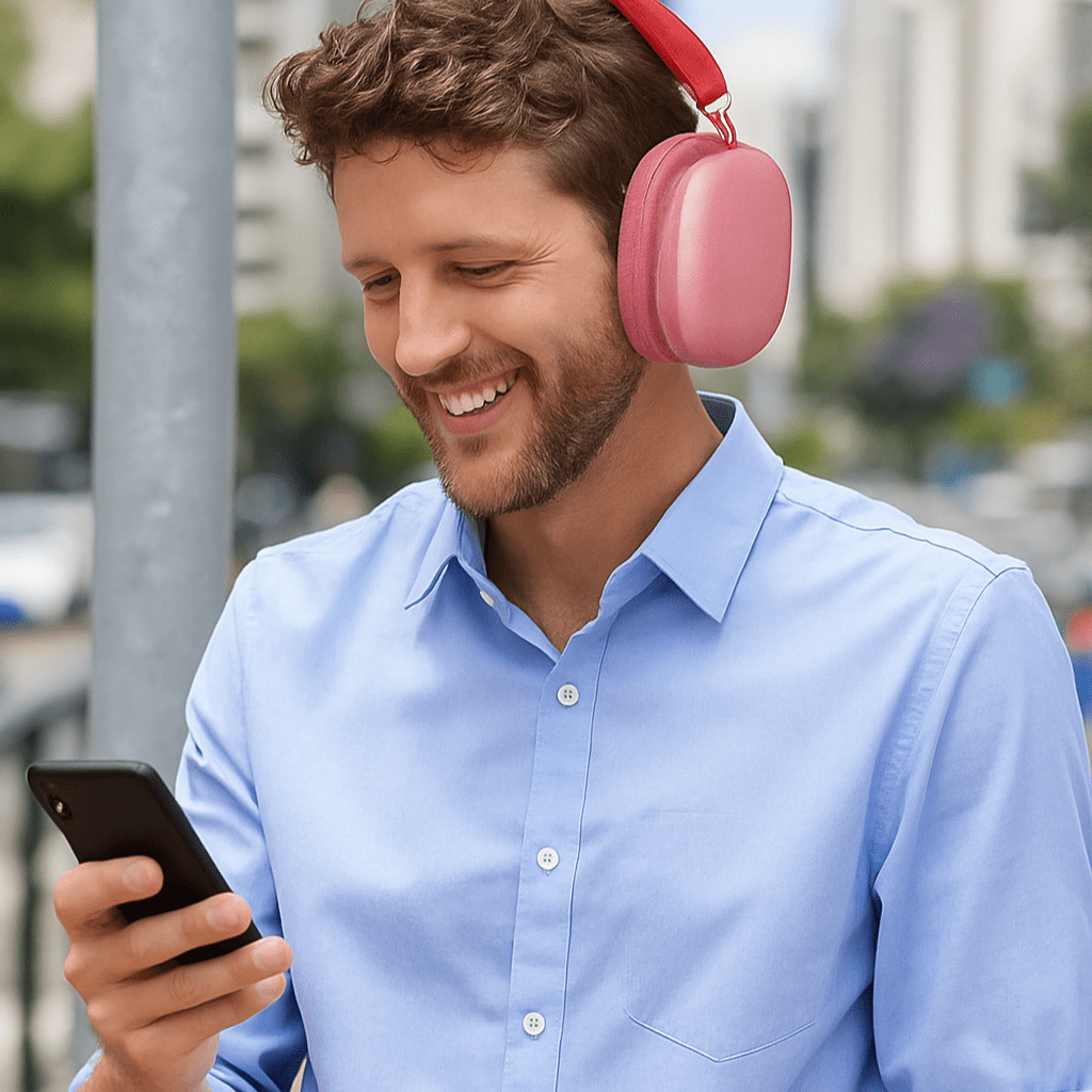 Casque Sans Fil - AirPulse™ - Rose - Coin Numérique