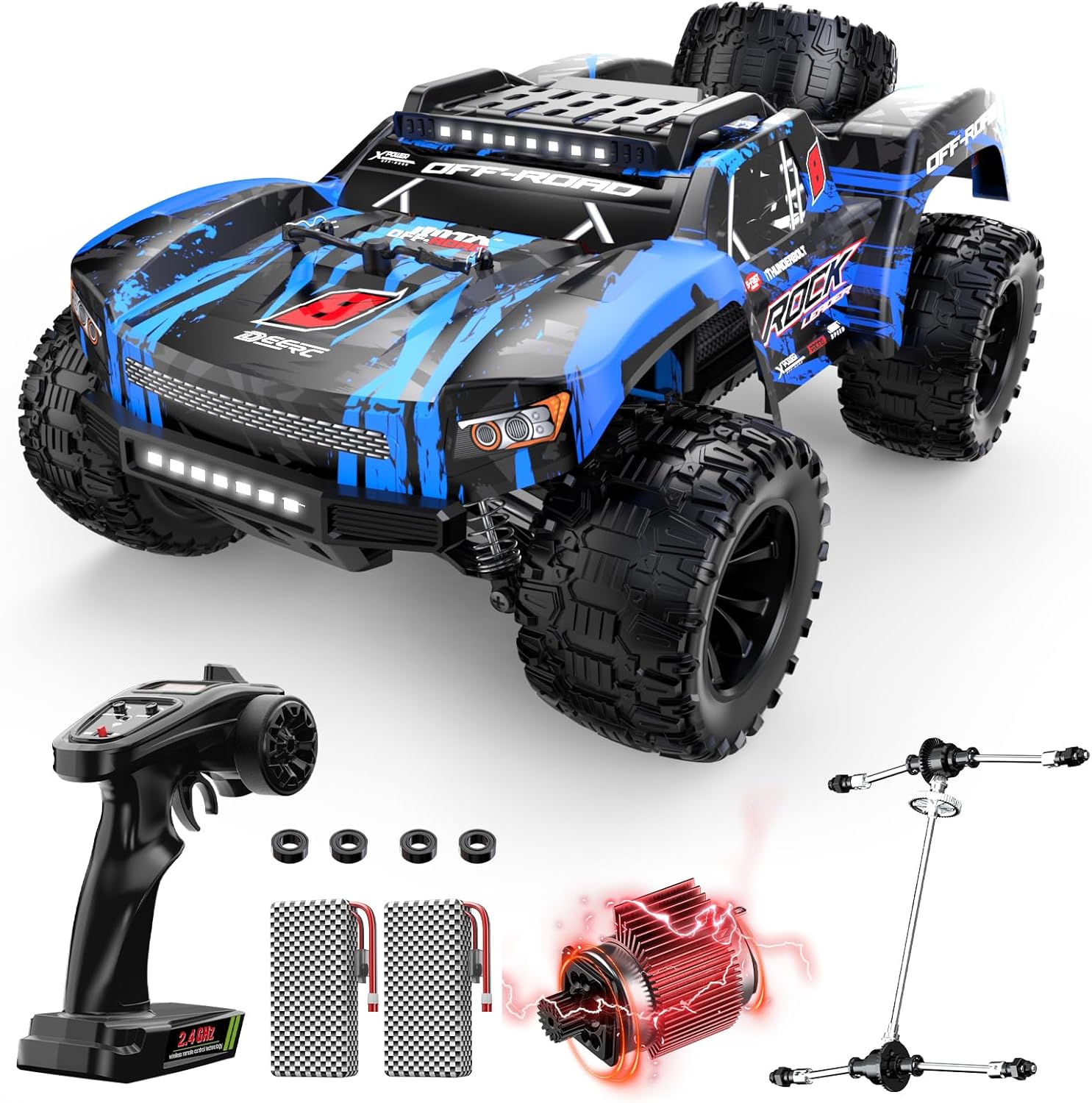 DEERC 9006E Voiture Télécommandée 4WD 45 km/h Tout‑Terrain - Coin Numérique
