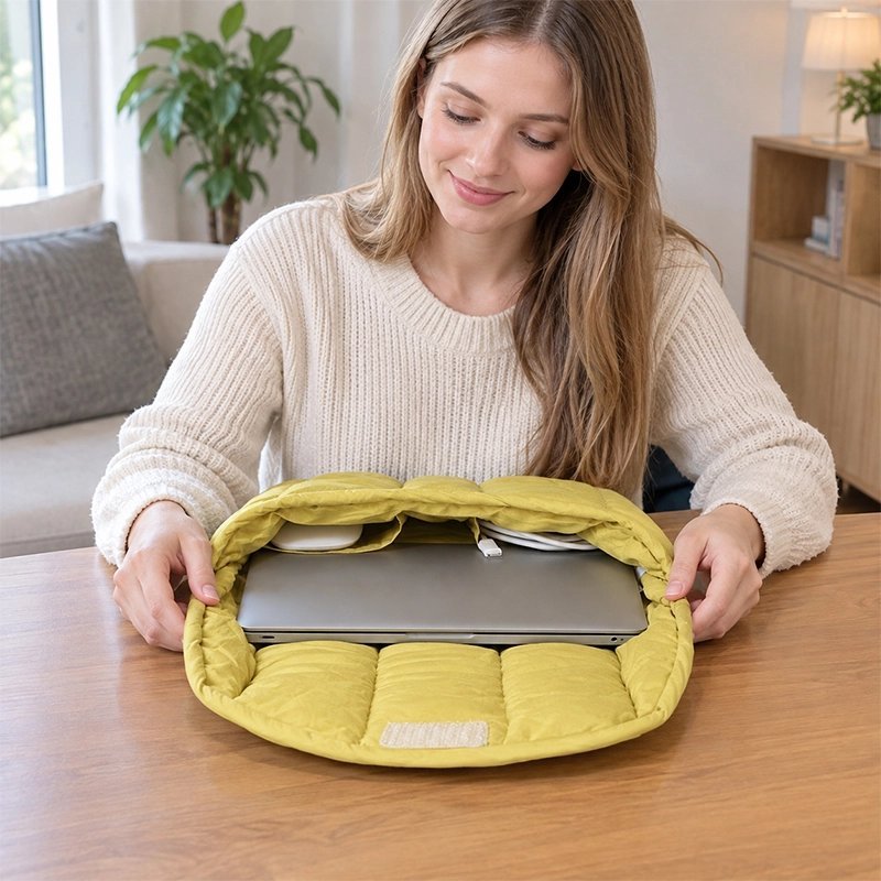 Housse ordinateur portable matelassée | SoftShell - Coin Numérique