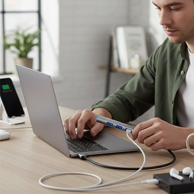 Hub USB | MultiConnect - Coin Numérique