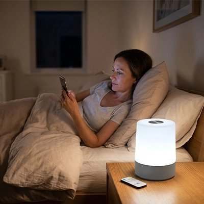 Lampe de chevet tactile | Intensité réglable - Coin Numérique