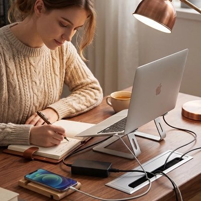 Passe cable bureau | OrganisePro - Coin Numérique