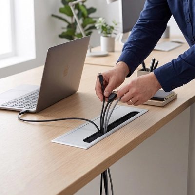 Passe cable bureau​