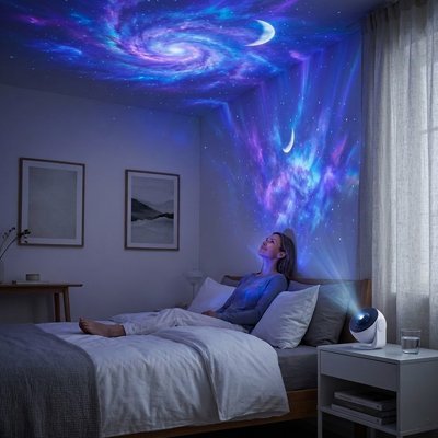 Projecteur galaxie | Étoilé Relaxant - Coin Numérique