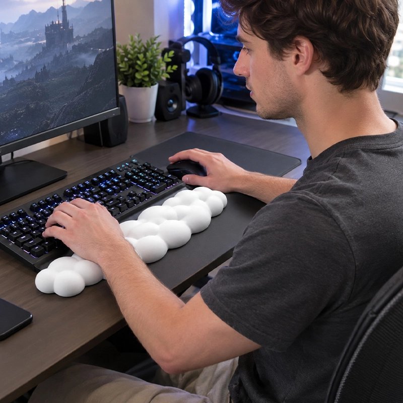 Repose-poignets clavier ergonomique | CloudRest - Coin Numérique