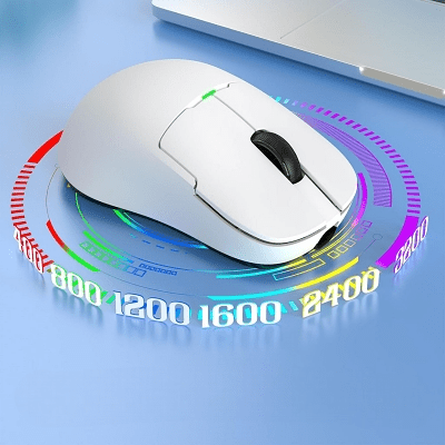 Souris Gamer Sans Fil - WirelessGamerMouse™ - Blanc - Coin Numérique