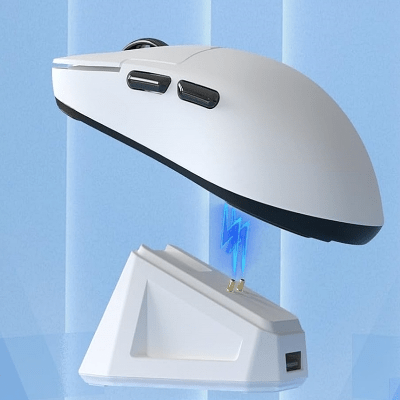 Souris Gamer Sans Fil - WirelessGamerMouse™ - Blanc - Coin Numérique
