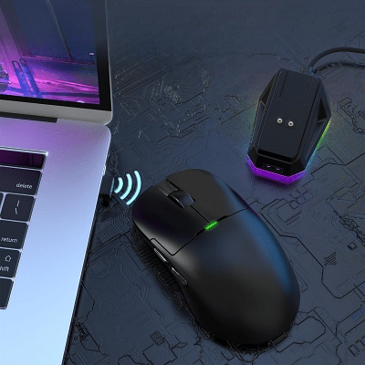 Souris Gamer Sans Fil - WirelessGamerMouse™ - Noir - Coin Numérique