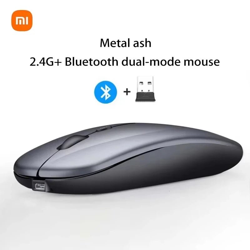 Souris Xiaomi sans fil 2.4GHz & Bluetooth – USB rechargeable, silencieuse, ergonomique, DPI réglable - Coin Numérique