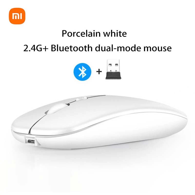 Souris Xiaomi sans fil 2.4GHz & Bluetooth – USB rechargeable, silencieuse, ergonomique, DPI réglable - Coin Numérique
