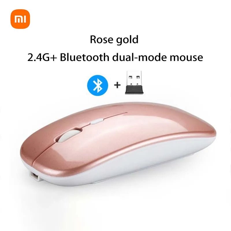 Souris Xiaomi sans fil 2.4GHz & Bluetooth – USB rechargeable, silencieuse, ergonomique, DPI réglable - Coin Numérique