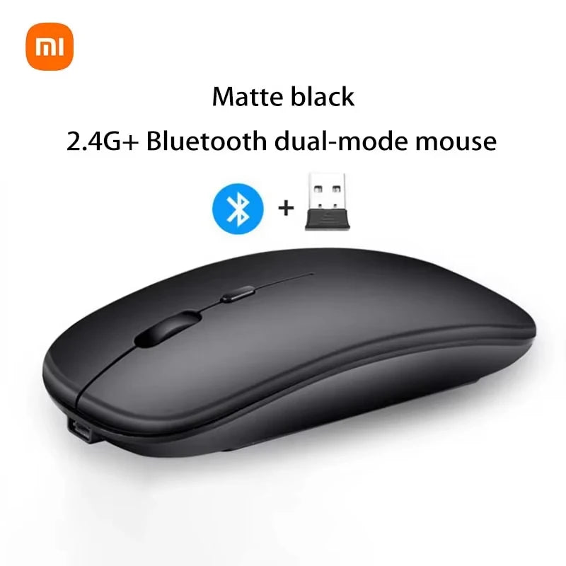 Souris Xiaomi sans fil 2.4GHz & Bluetooth – USB rechargeable, silencieuse, ergonomique, DPI réglable - Coin Numérique