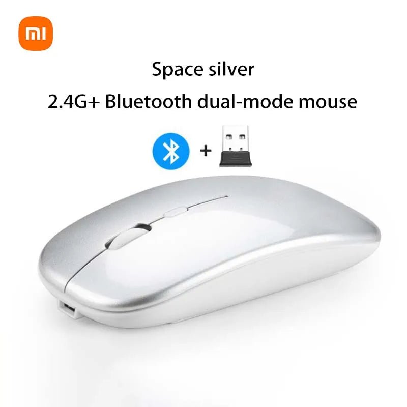 Souris Xiaomi sans fil 2.4GHz & Bluetooth – USB rechargeable, silencieuse, ergonomique, DPI réglable - Coin Numérique