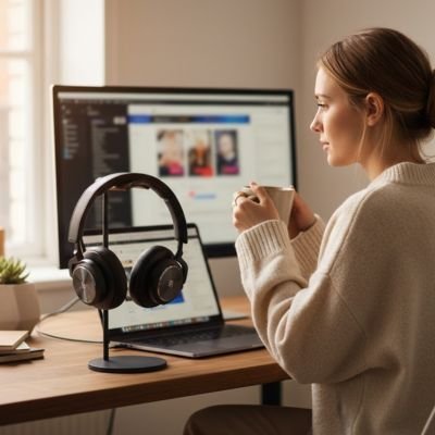 Support Casque | Élégant & Pratique - Coin Numérique