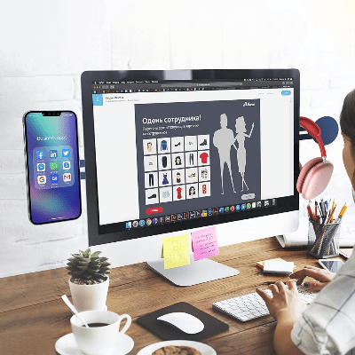 SUPPORT TELEPHONE - SnapSide™ - Saphir - Coin Numérique
