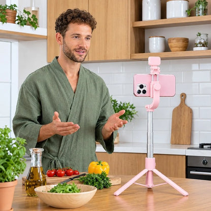 Trépied téléphone pliable et perche selfie | StablePro - Coin Numérique