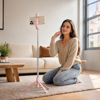 Trépied téléphone pliable et perche selfie | StablePro - Coin Numérique