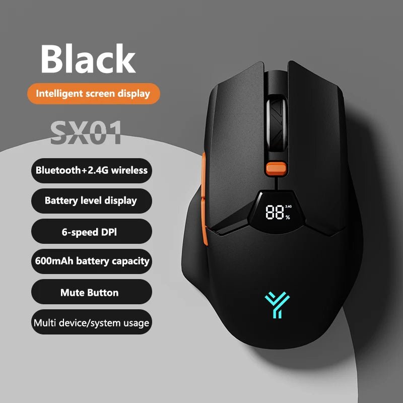 Warvank SX01 – Souris Bluetooth sans fil avec écran intelligent - Coin Numérique