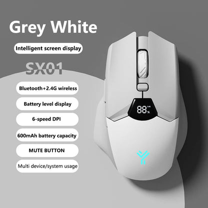 Warvank SX01 – Souris Bluetooth sans fil avec écran intelligent - Coin Numérique