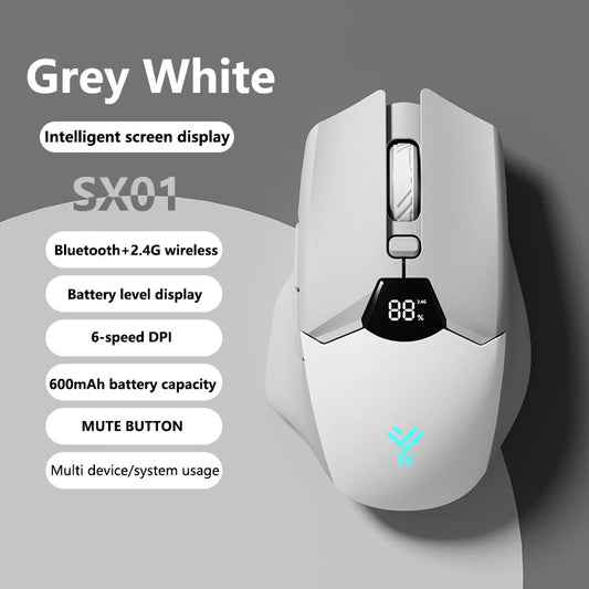 Warvank SX01 – Souris Bluetooth sans fil avec écran intelligent - Coin Numérique