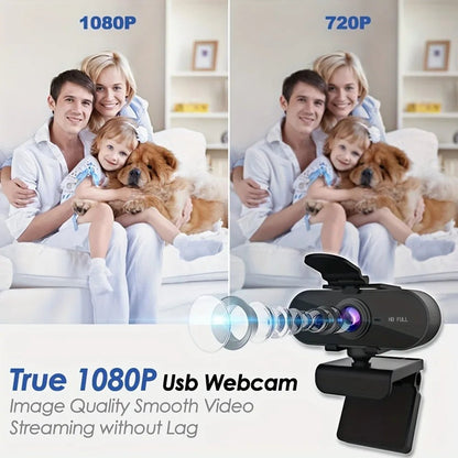 Webcam PC | Full HD 1080P avec support - Coin Numérique