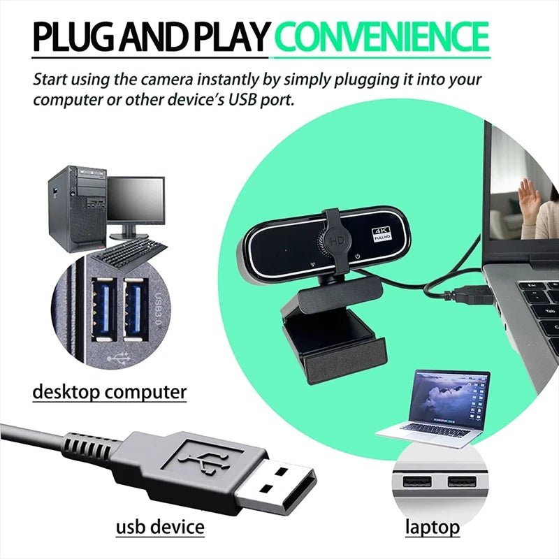 Webcam PC | Xiaomi Q1 4K 2K/1080P HD 2025 - Coin Numérique